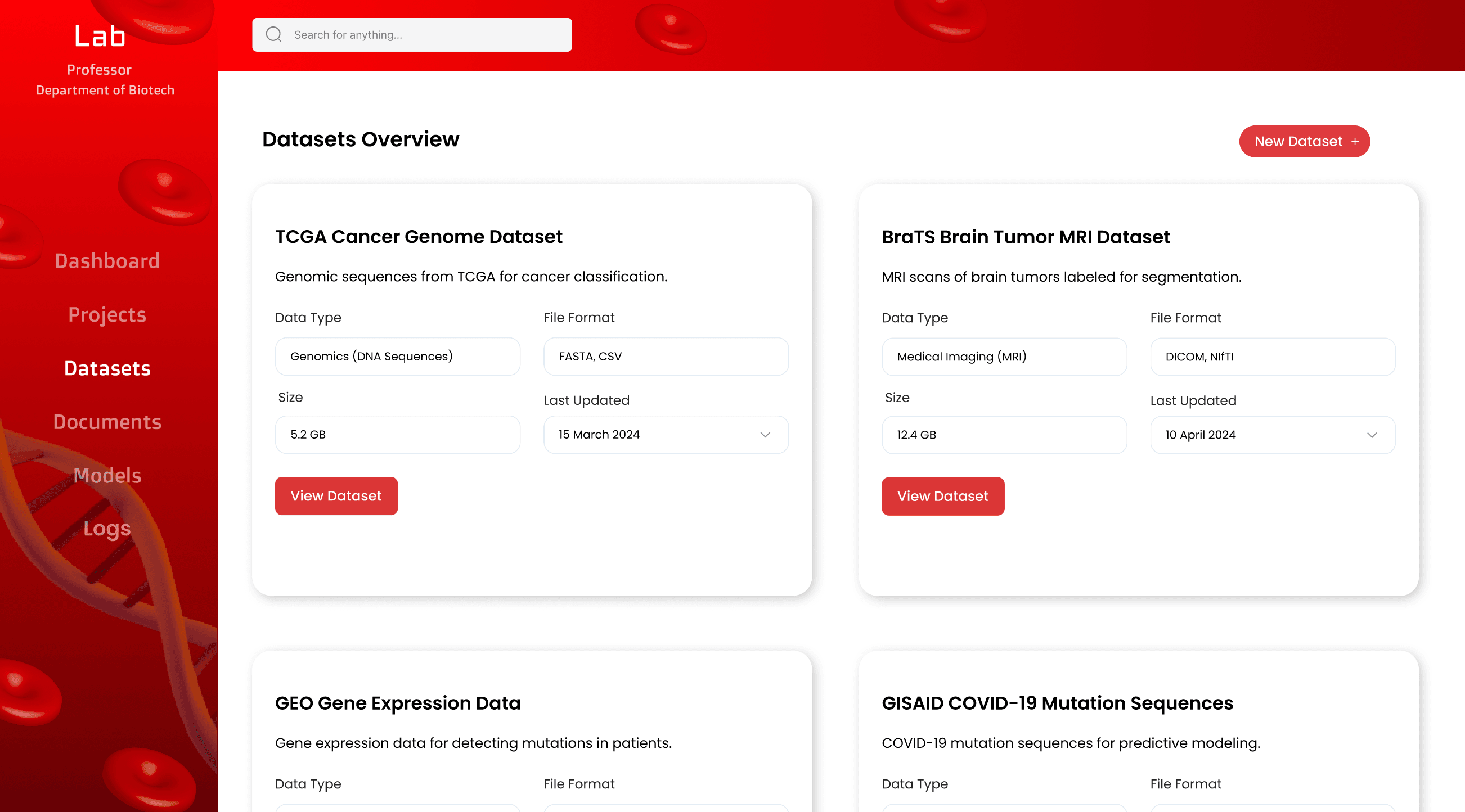 Xu Lab Research Dashboard